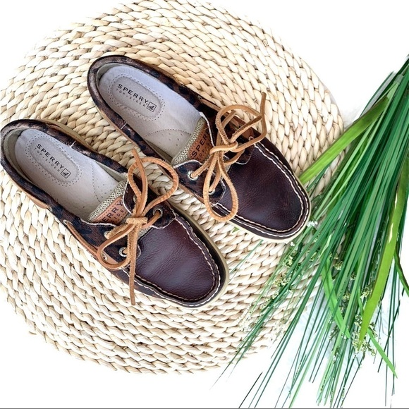 Sperry Top Sider Bluefish Leopard Boat Shoe 5.5 - Picture 1 of 14